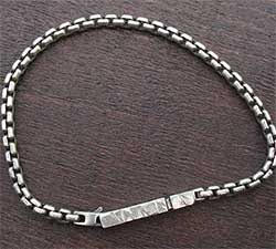 Rounded Chain Mens Bracelet UK