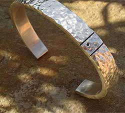Diamond Silver Cuff Mens Bracelet UK