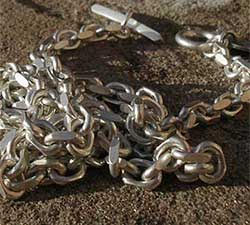 Handmade T-Bar Chain Mens Necklace UK