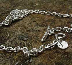 Angle Filed Chain Mens Necklace UK