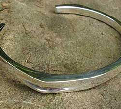 Contemporary Designer Cuff Silver Bracelet UK