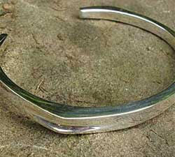 Contemporary Designer Cuff Silver Bracelet UK